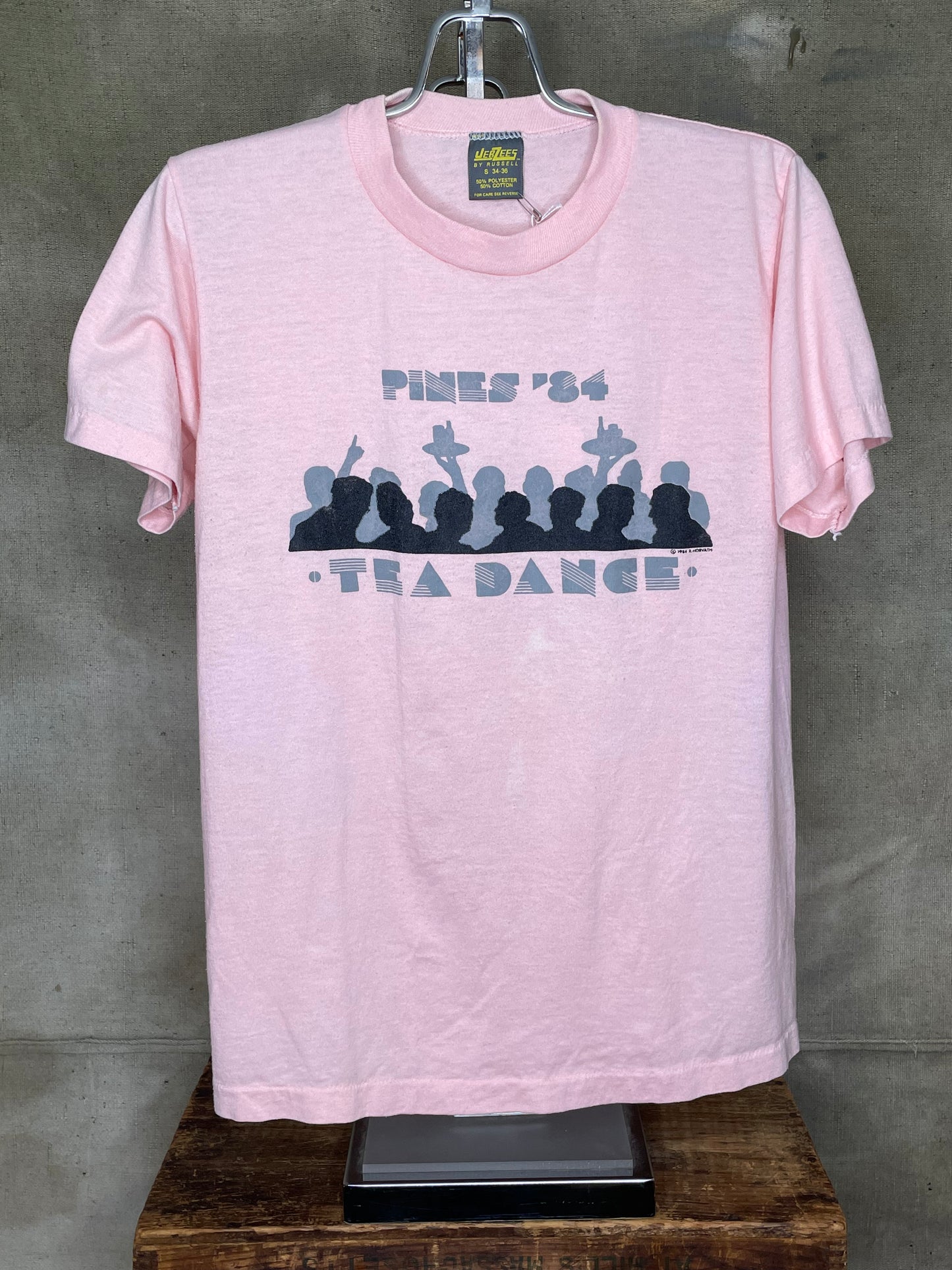 Vintage XS/S 80s Pines 84 Tea Dance Single Stitch Shirt