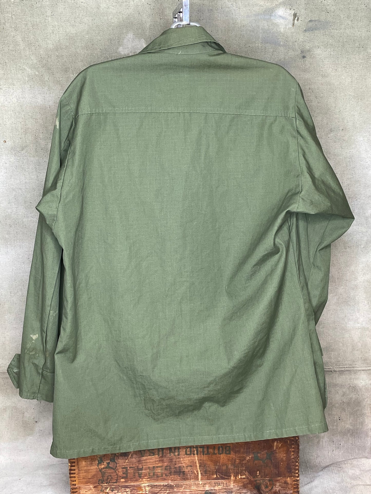 Vintage Vietnam War Era Military Combat Coat BDU Shirt OG 107 Tropical 25th Infantry M