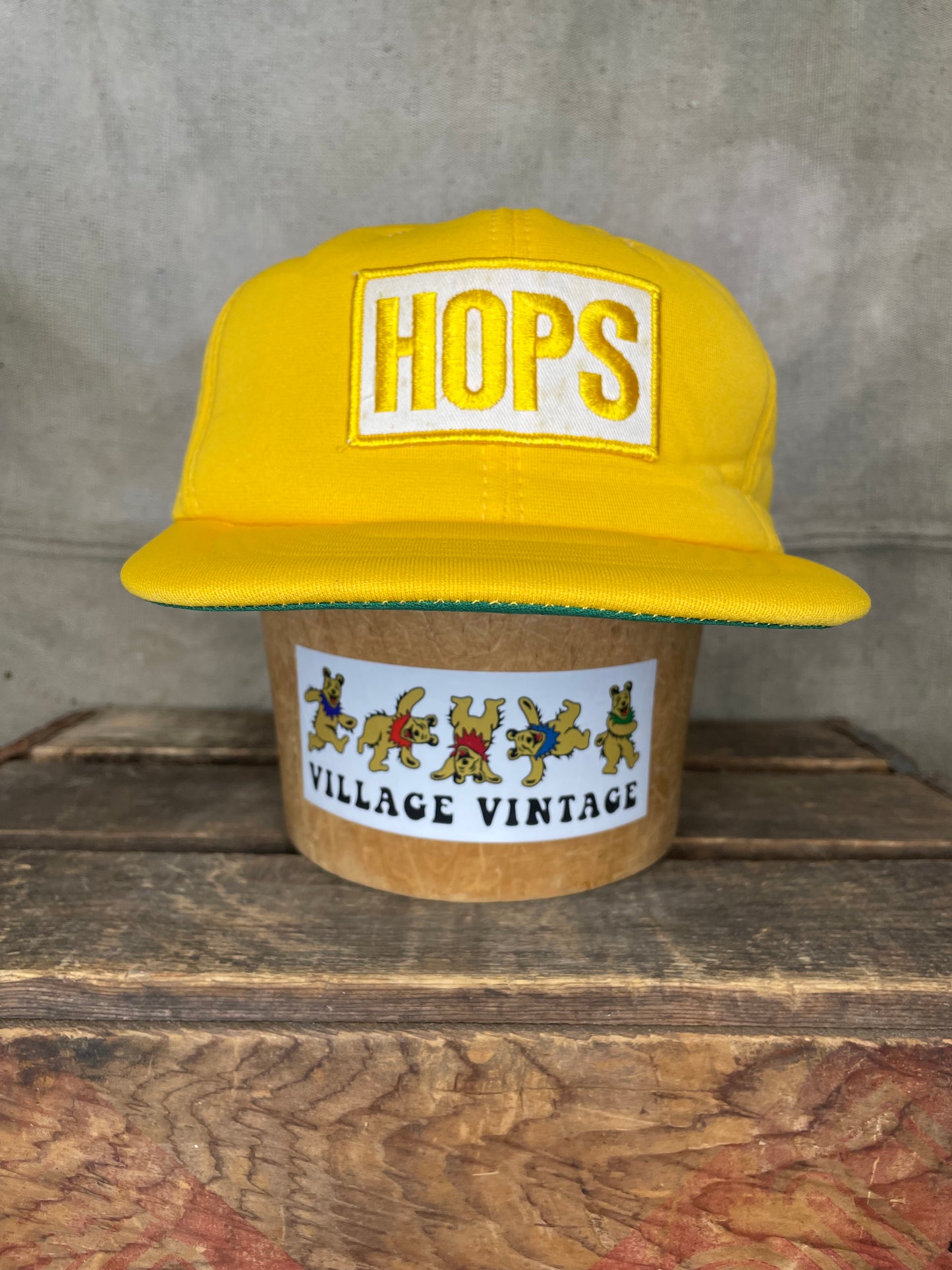 Vintage Hat HOPS Foam Trucker Snapback NOS