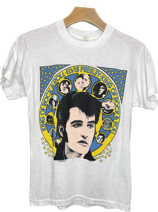Vintage XS/S Elvis Presley King Of Rock n Roll Stars NOS T-Shirt