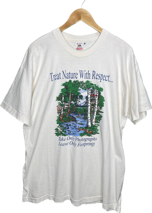 Vintage XL Treat Nature with Respect Shirt