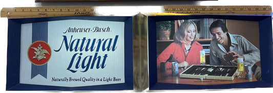 80s Natural Light Beer Light Up Advertising Sign Works