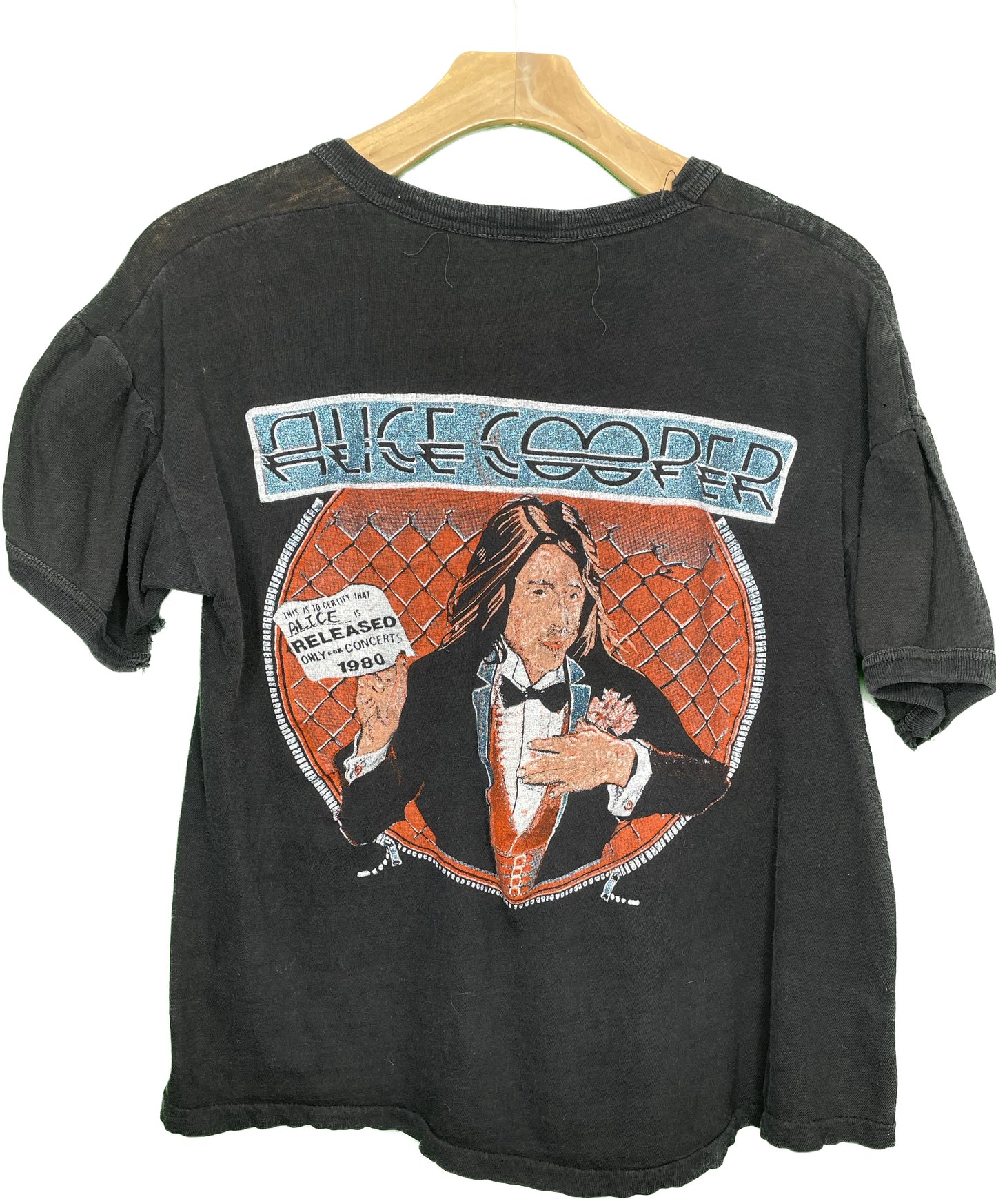 Vintage M/L Alice Cooper 1980 Flush The Fashion
