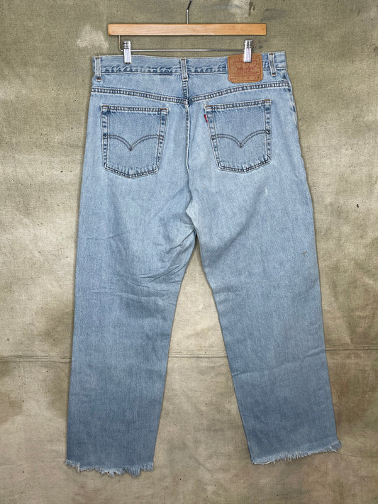 Vintage W35" x 32" 577 Light Wash Denim Levis Jeans