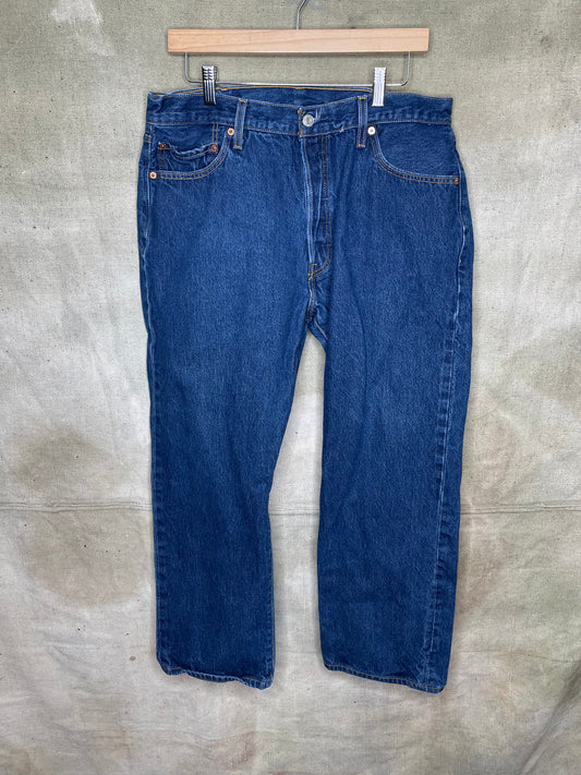 Vintage W36” L30” Levi’s 501 Button Fly Denim Blue Jeans
