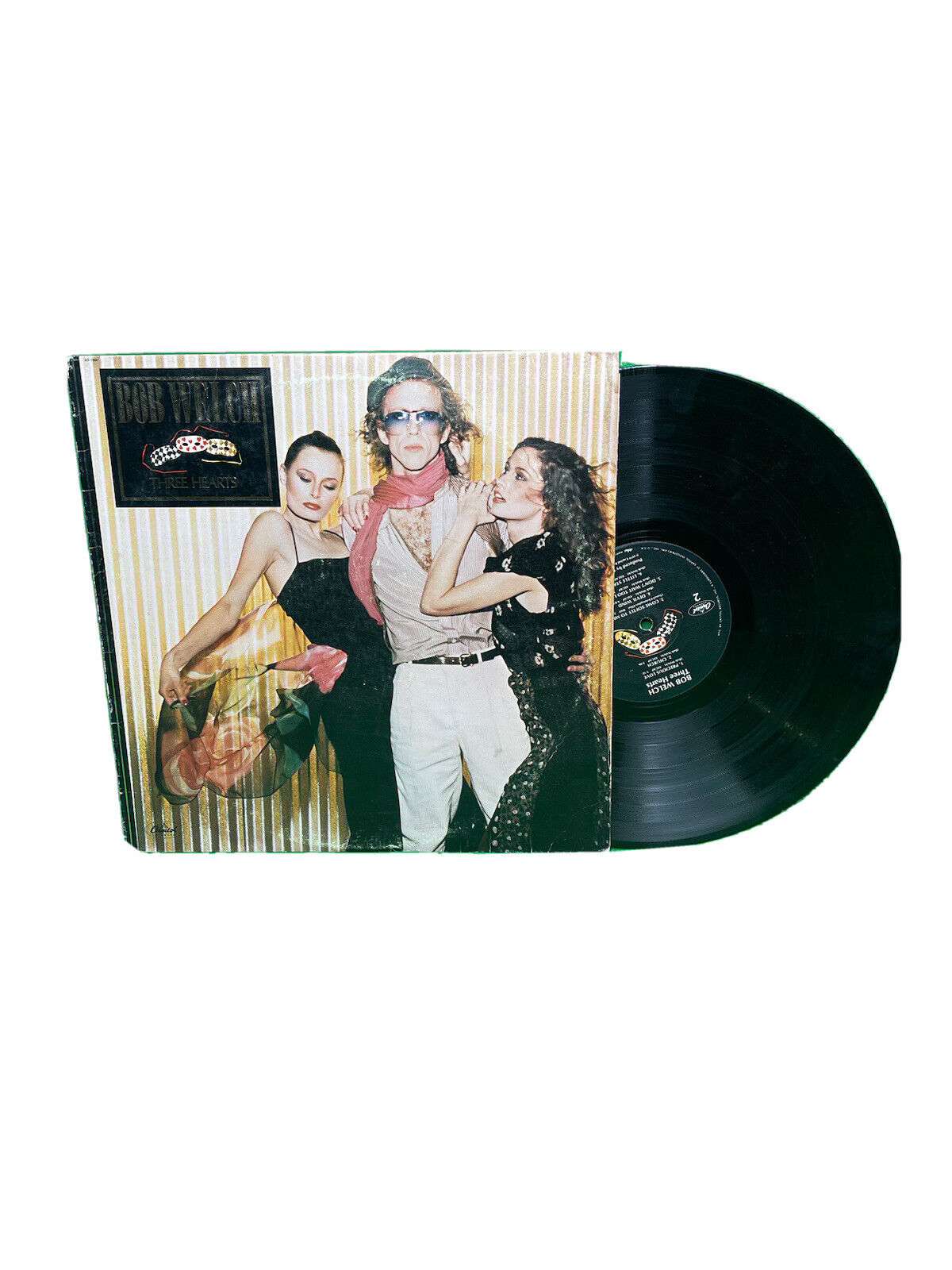 Bob Welch - Three Hearts Vinyl LP Album (1979) USA Import Rock G+ G+