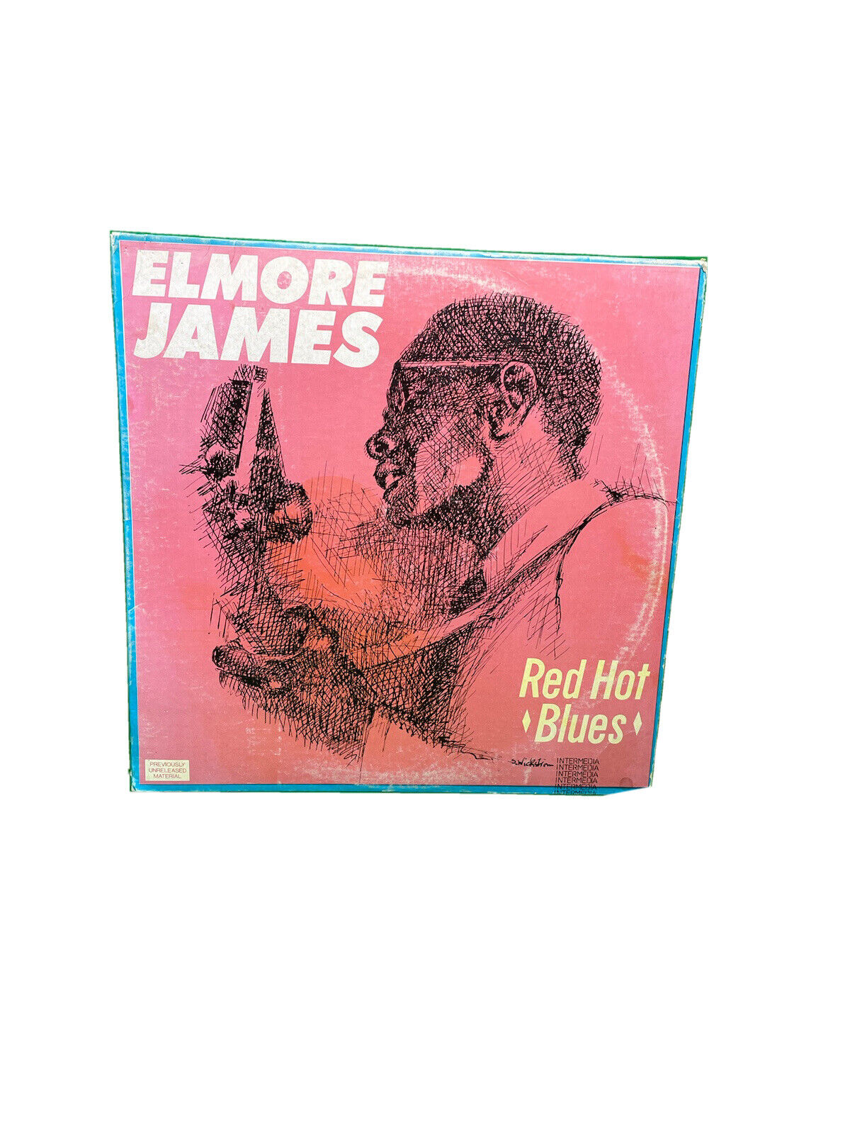 ELMORE JAMES Red Hot Blues Intermedia Vinyl LP 1982? QS-5034 G+ VG