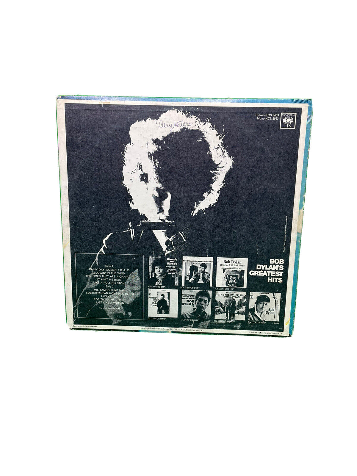 Bob Dylans Greatest Hits Vinyl Record 1967 Columbia JC 9463 LP classic G+ G +