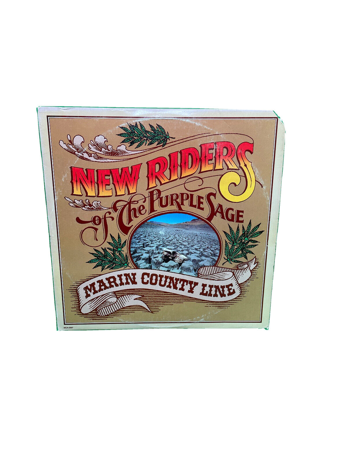 NEW RIDERS OF THE PURPLE SAGE MARIN COUNTY LINE - MCA 1977 VINYL LP RECORD G+ G+