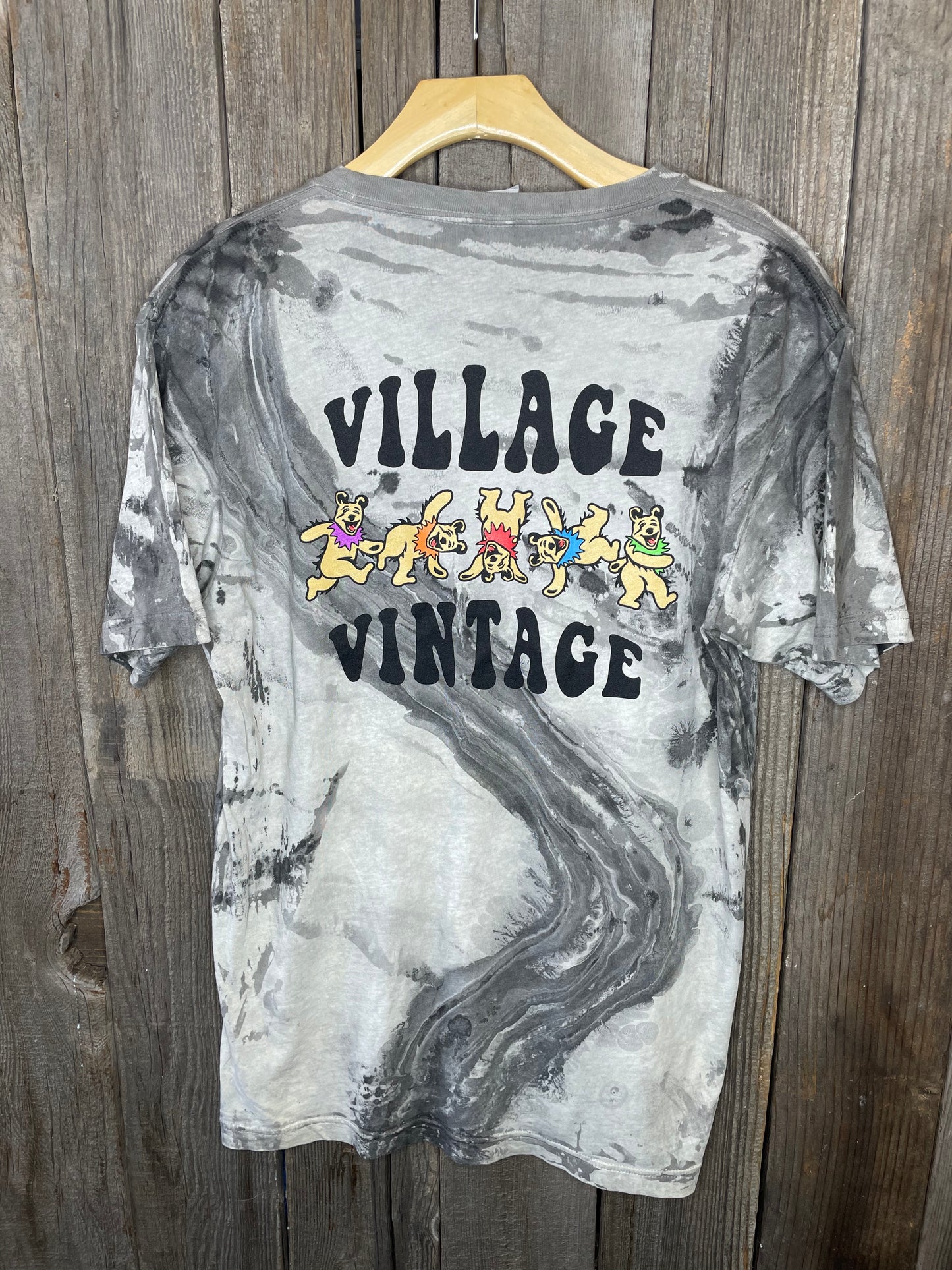 Village Vintage Logo Tee - Grey Marble